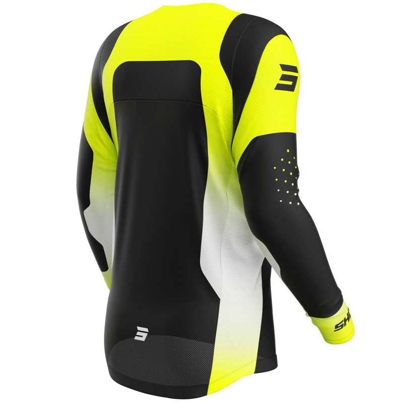 Motokroso marškinėliai Shot Contact Ionyx fluo yellow