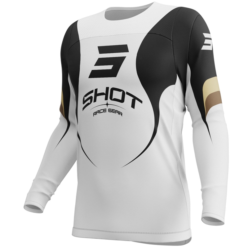 Motokroso marškinėliai Shot Contact Manta white
