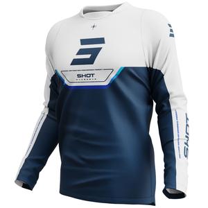 Motokroso marškinėliai Shot Devo Daytona blue