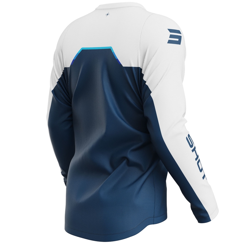 Motokroso marškinėliai Shot Devo Daytona blue