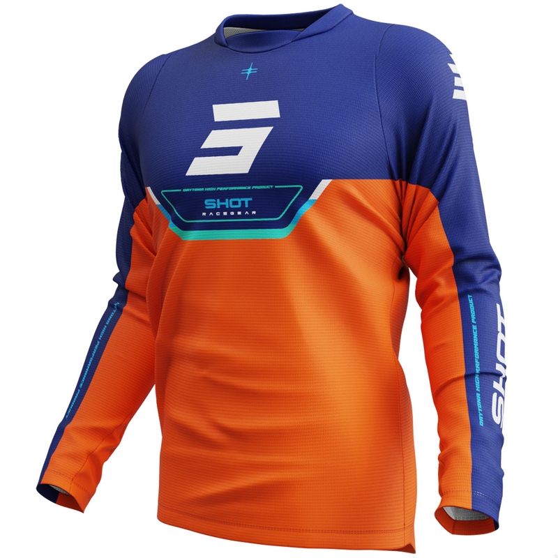 Motokroso marškinėliai Shot Devo Daytona orange