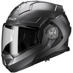 LS2 FF901 Advant X Solid titano matinis apverčiamas motociklininko šalmas