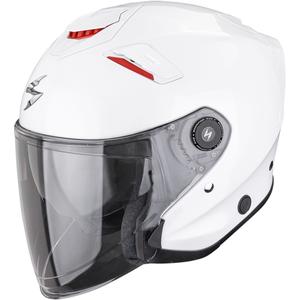 Atviras motociklininko šalmas Scorpion EXO-GT Jet Solid pearl white
