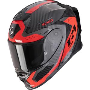 Integruotas motociklininko šalmas Scorpion EXO-R1 EVO II Carbon Air Propel juodai raudonas