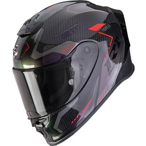 Integruotas motociklininko šalmas Scorpion EXO-R1 EVO II Carbon Air Propel juodas chameleonas