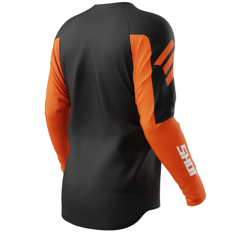 Motokroso marškinėliai Shot Draw Private orange