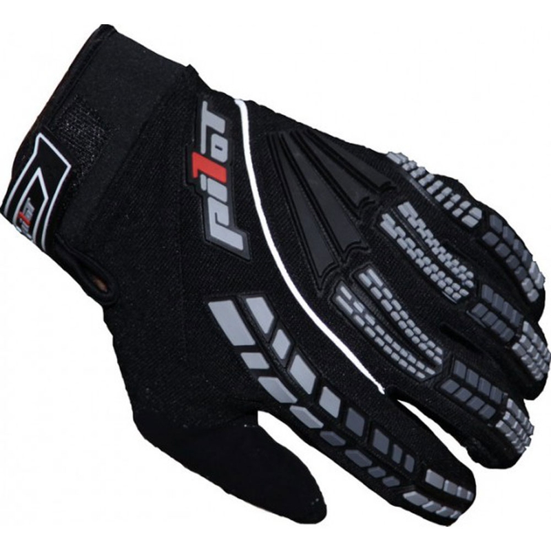 MX motociklininko pirštinės Pilot black
