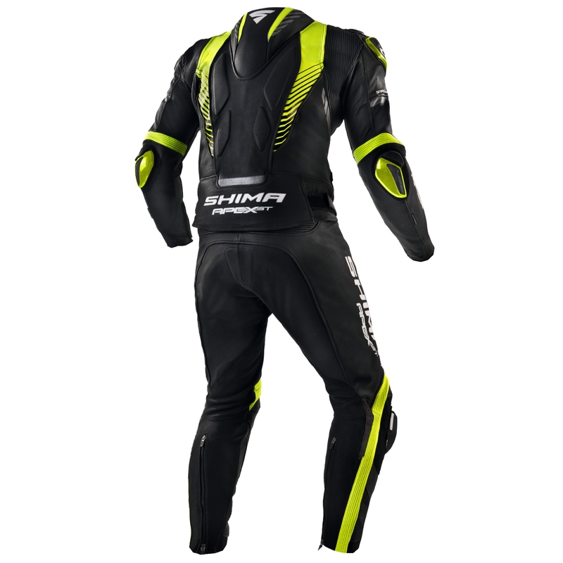 "Shima Apex" juodas-fluo geltonas motociklininko kombinezonas
