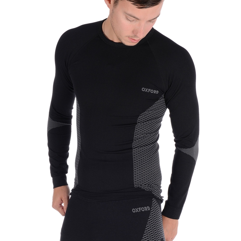 Termo triko s dlouhým rukávem Oxford Base Layer černé výprodej