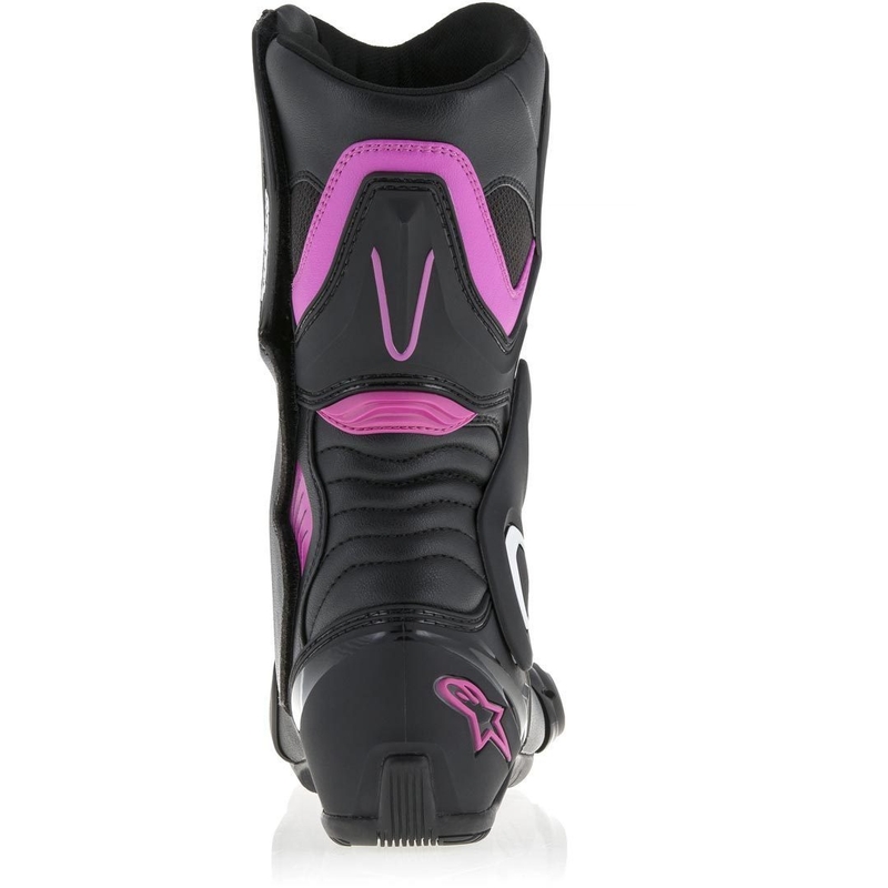 "Alpinestars Stella S-MX 6" moteriški motociklininkų batai juodi, violetiniai ir balti
