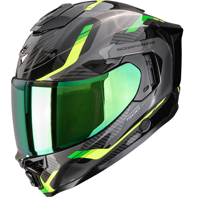 Integruotas motociklininko šalmas Scorpion EXO-1500 Air Sleek black-green