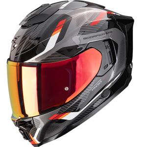 Integruotas motociklininko šalmas Scorpion EXO-1500 Air Sleek black-red