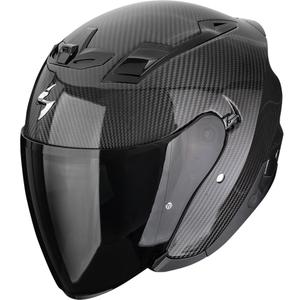 Atviras motociklininko šalmas Scorpion EXO-Z1 Carbon Solid black