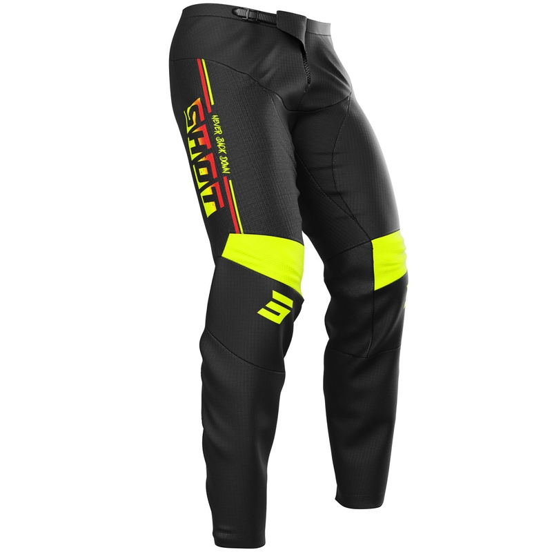 Motokroso kelnės Shot Devo Block fluo yellow