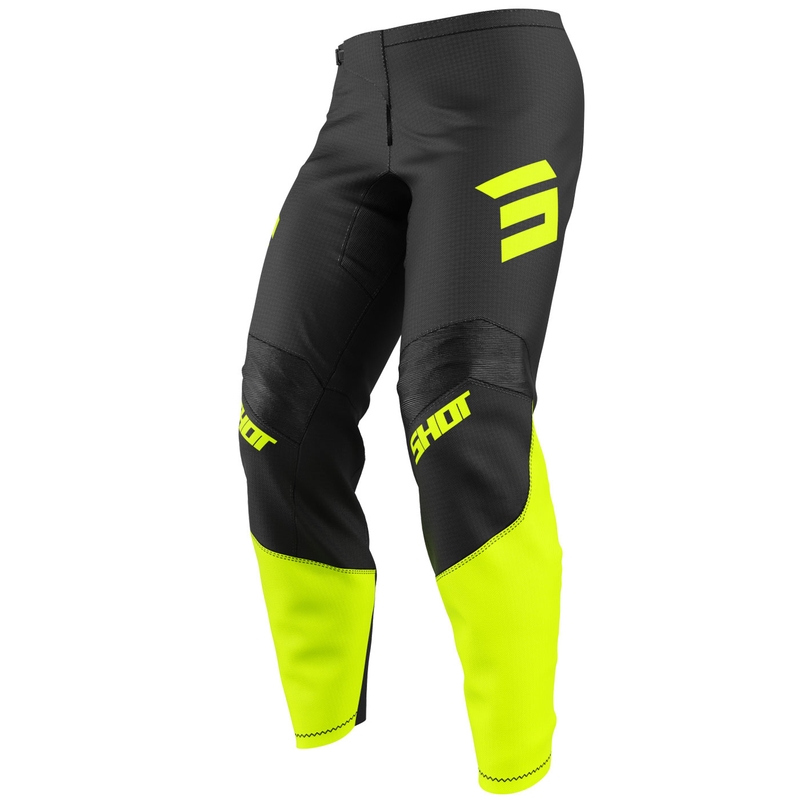 Motokroso kelnės Shot Draw Private fluo yellow