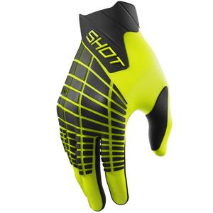 Motokroso pirštinės Shot Core Max fluo yellow