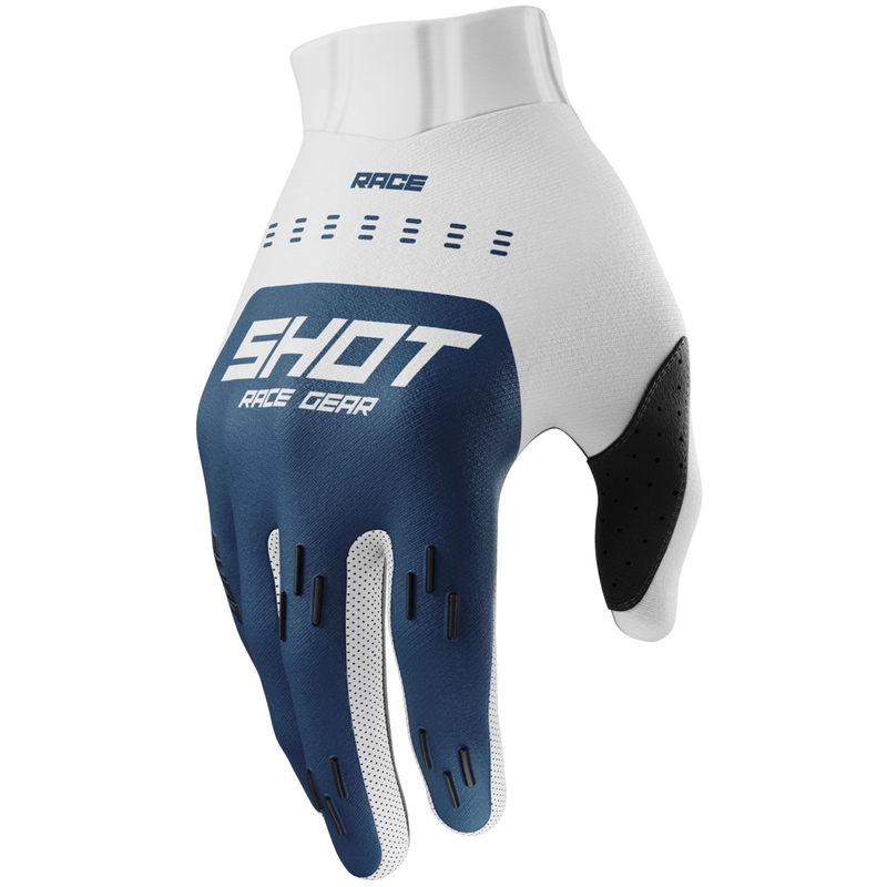 Motokroso pirštinės Shot Race Evo petrol blue