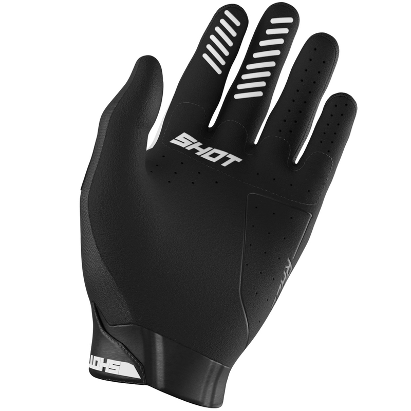 Motokroso pirštinės Shot Race Evo white
