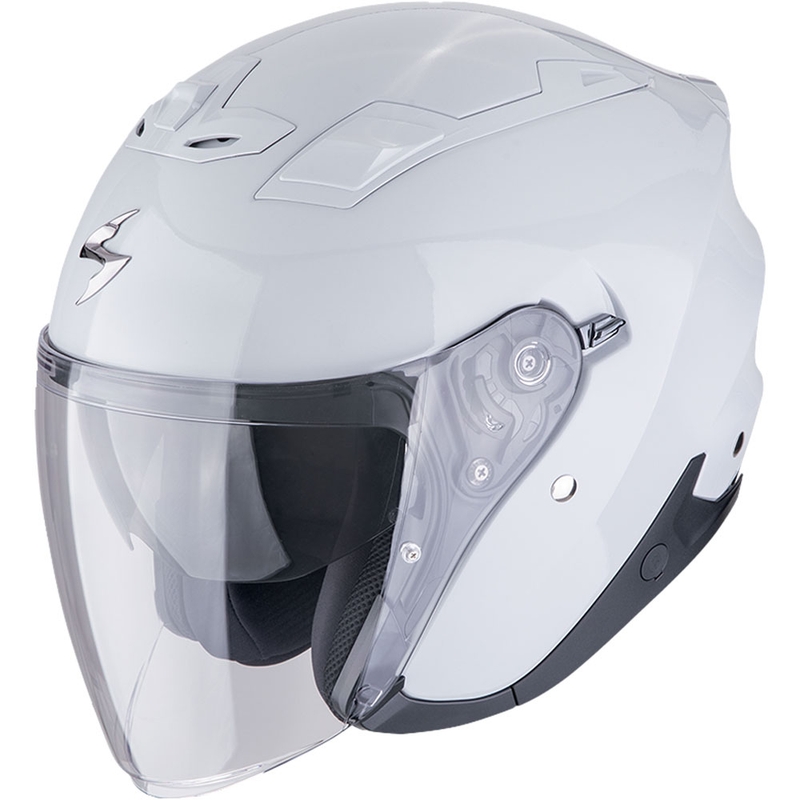 Atviras motociklininko šalmas Scorpion EXO-Z1 SOLID šviesiai pilkas