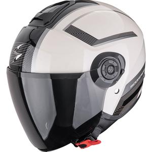 Atviras motociklininko šalmas Scorpion EXO-CITY II Cosmos cream-black