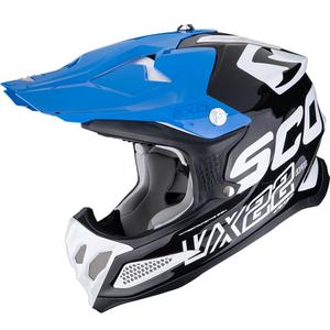 Motokroso šalmas Scorpion VX-22 Air Updown juoda-balta-mėlyna
