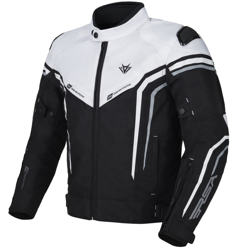 Motociklininko striukė RSA Compact 2 EVO black-grey-white
