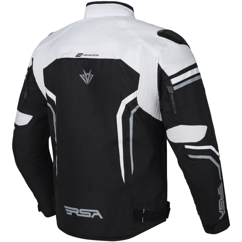 Motociklininko striukė RSA Compact 2 EVO black-grey-white