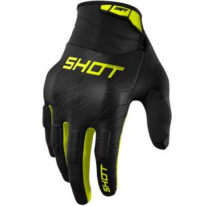 Motokroso pirštinės Shot Drift Onyx fluo yellow