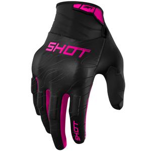 Motokroso pirštinės Shot Drift Onyx pink