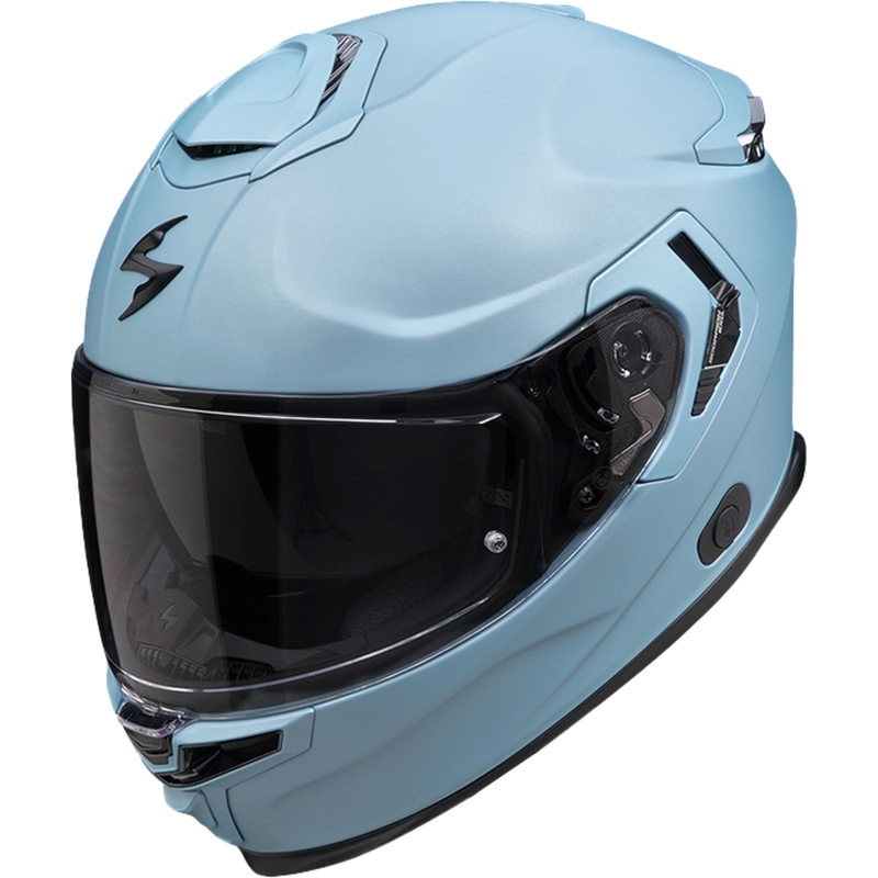 Integruotas motociklininko šalmas Scorpion EXO-GT SP Air SOLID matinės mėlynos spalvos