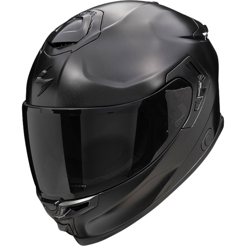 Integruotas motociklininko šalmas Scorpion EXO-GT SP Air SOLID matinis perlamutrinis juodas
