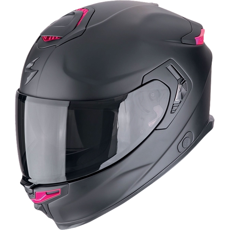 Integruotas motociklininko šalmas Scorpion EXO-GT SP Air SOLID matinis juodai rožinis