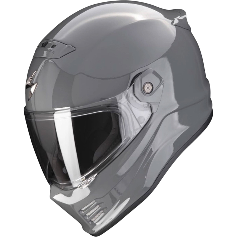 Uždaras motociklo šalmas SCORPION COVERT FX cemento pilkas