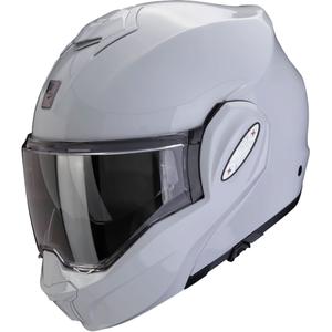 Atverčiamas šalmas Scorpion EXO-TECH EVO PRO SOLID šviesiai pilkas