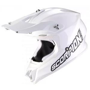 Motokroso šalmas Scorpion VX-16 EVO AIR Solid white