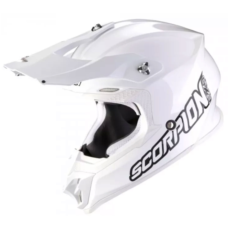 Motokroso šalmas Scorpion VX-16 EVO AIR Solid white