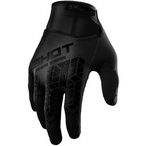 Motokroso pirštinės Shot Vision Tech juodos