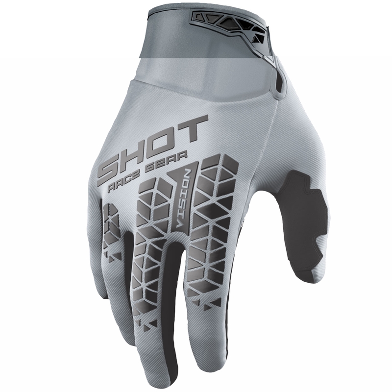 Motokroso pirštinės "Shot Vision Tech" pilkos spalvos
