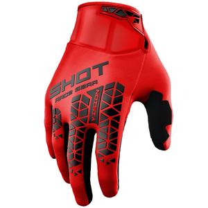 Motokroso pirštinės Shot Vision Tech raudonos spalvos