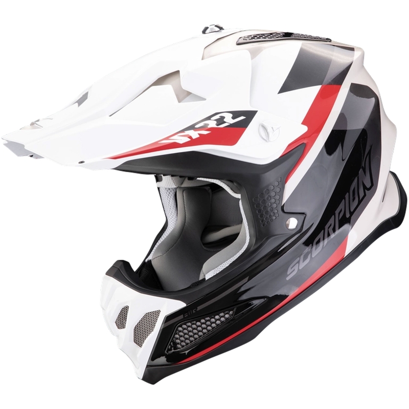 Motokroso šalmas Scorpion VX-22 Air BETA black-white-sand