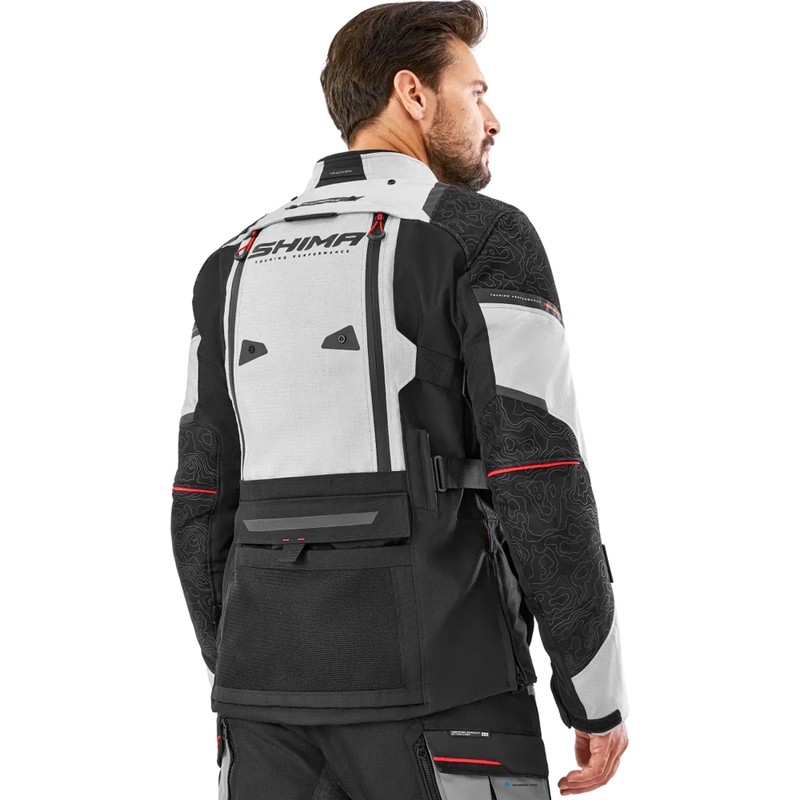 "Shima Tracker" šviesiai pilka motociklininko striukė