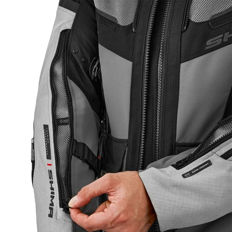 "Shima Tracker" šviesiai pilka motociklininko striukė