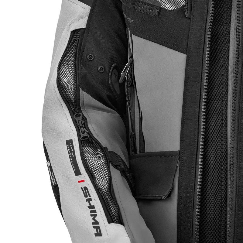 "Shima Tracker" šviesiai pilka motociklininko striukė