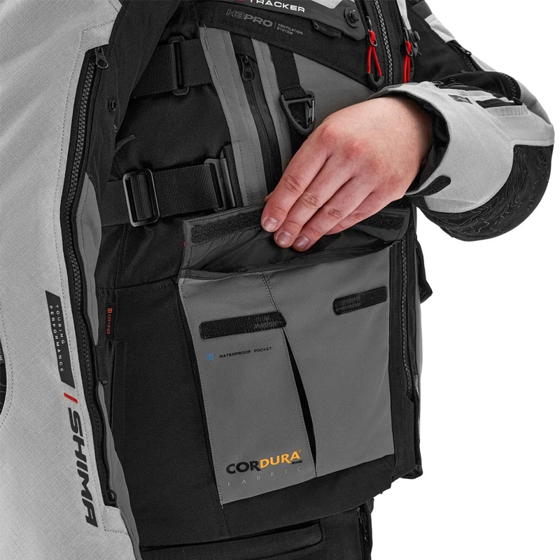 "Shima Tracker" šviesiai pilka motociklininko striukė