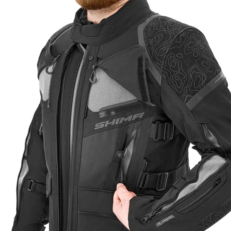 Shima Tracker motociklininko striukė juoda