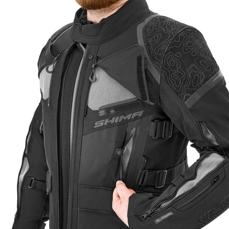 Shima Tracker motociklininko striukė juoda