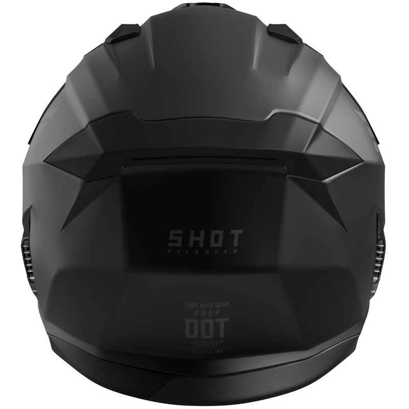 Atviras motociklininko šalmas Shot Drop Solid Matte Black