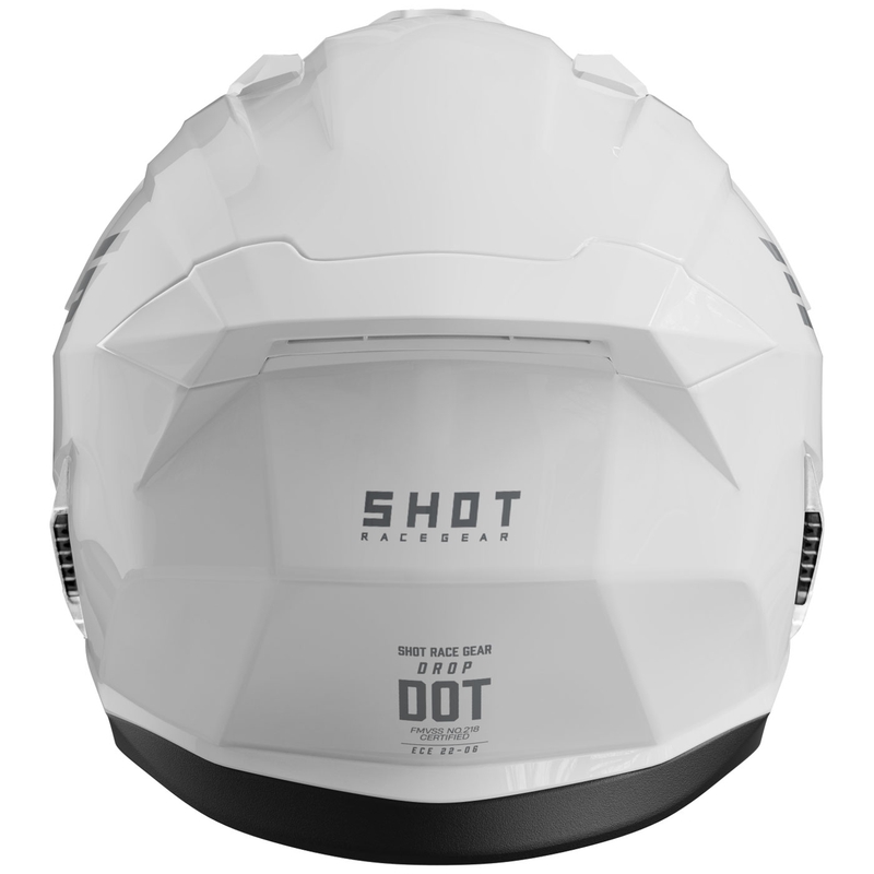 Atviras motociklininko šalmas "Shot Drop Solid Gloss White