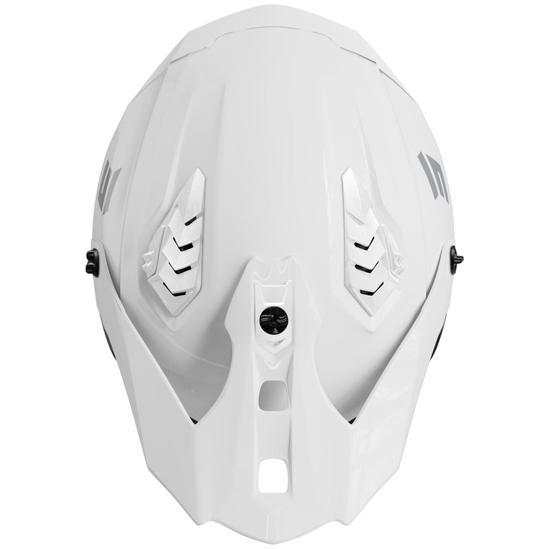 Atviras motociklininko šalmas "Shot Drop Solid Gloss White