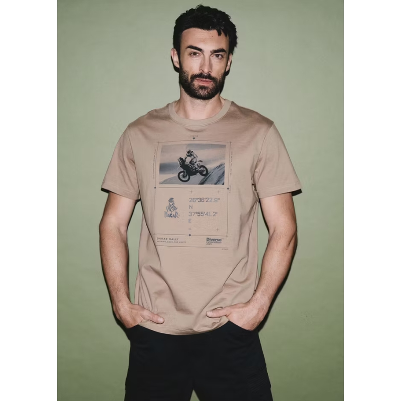 Marškinėliai Dakar DES DSRT 0625 beige